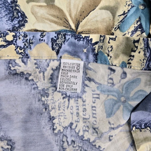 Pierre Cardin Shirt Mens XL Multicolor Hawaiian Floral Short Sleeve Button Up - Picture 7 of 8